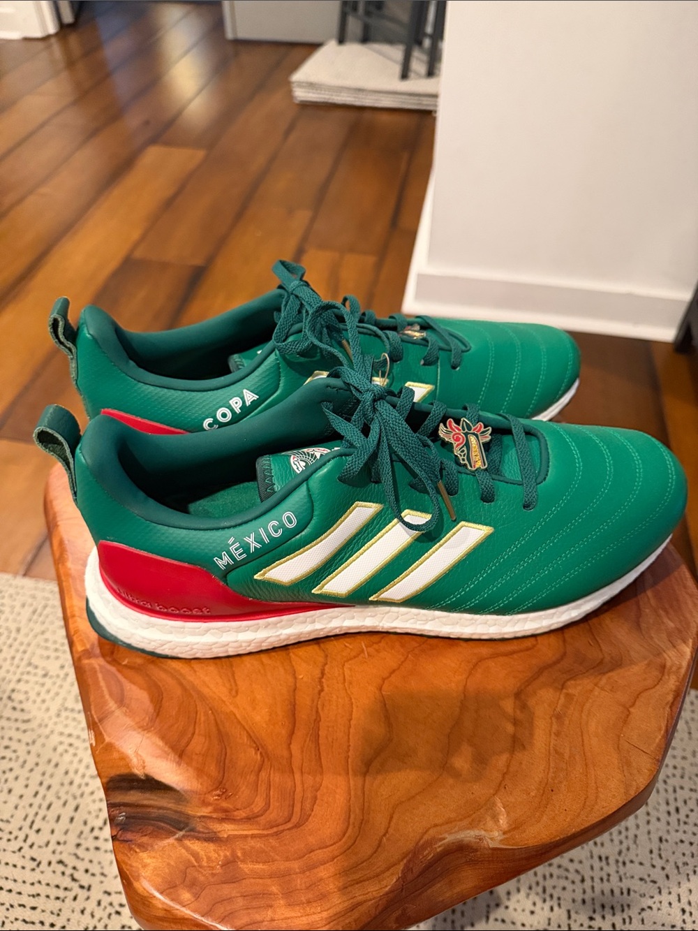 Adidas men’s ultra boost Copa Mexico Green Athletic Shoes